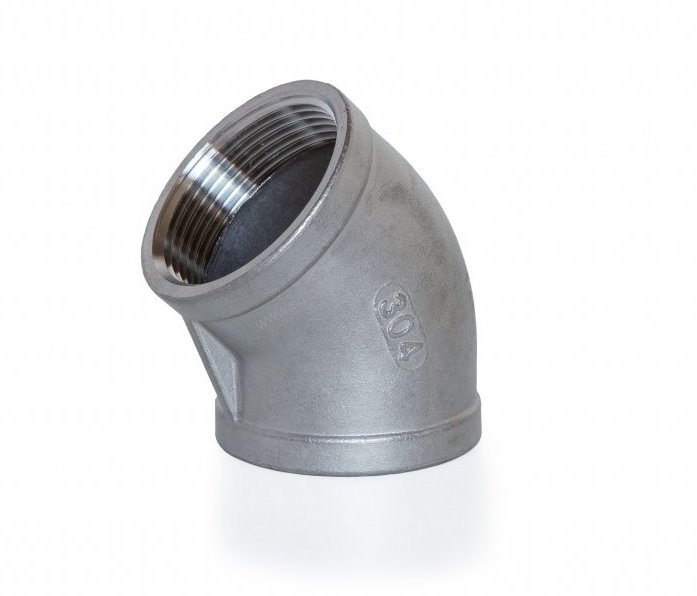 Отвод 45 ВР/ВР DN15 (21.3) 1/2" AISI 304